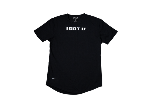 Men's I GOT U® Black BYLT Drop-Cut Shirt