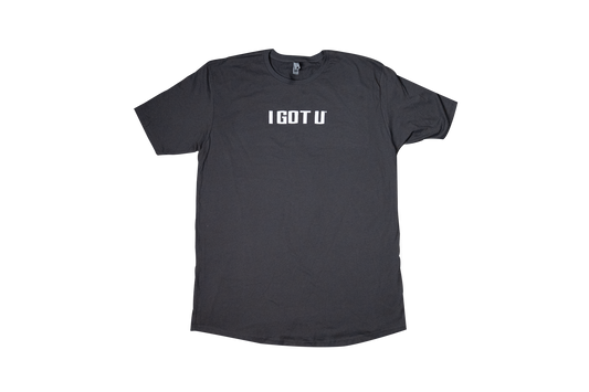 Men's I GOT U® Dark Grey Drop-Cut Shirt