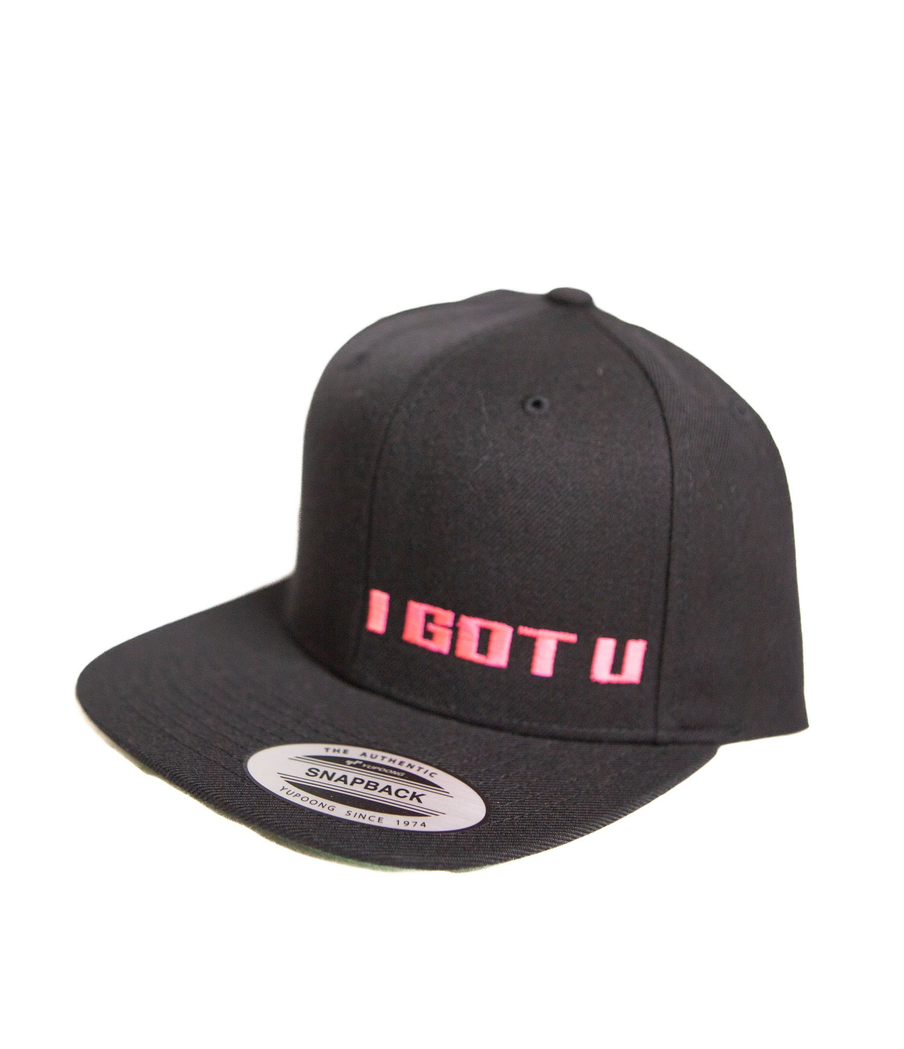 I GOT U® Flat Brim, Snap-Back, Black Hat